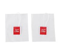 Bassulouda 1000 Pcs.5.5 X 7Cm Sac de Thé Pyramide Filtre Sac de Thé Nylon Étiquette de Chaîne Simple Sac de Thé Vide Transparent