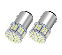 Bassulouda 2 PièCes SéRies 6000K Blanc 1157 50SMD Frein de Queue LED LumièRes Ampoule BAY15D 12V