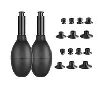 Bassulouda Kit de Ventouse D'Objectif D'Appareil Photo Stylo D'Aspiration sous Vide Gel de Silice Noir avec 7 Ventouses Interchangeables Outil pour Réparer et Nettoyer L'Objectif