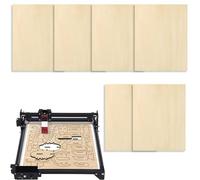 Basswood Sheets Pack, 6 Piece Unfinished Thin Wood Panels, Craft Engraving Cnc Cutting Boards for Architectural Models Miniature House Building Painting Staining Hobby Projects