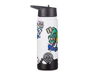 BASTARDI DENTRO Bottle - Multicolor - 500 ML Thermal Bottle in Stainless Steel Internal External - Temperature Maintenance up to 24 Hours - School, Leisure - Children
