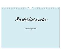 Bastelkalender - hell Blau (Wandkalender 2026 DIN A4 quer), CALVENDO Monatskalender: Bastelkalender - hell Blau