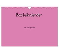 Bastelkalender - Pink (Wandkalender 2026 DIN A4 quer), CALVENDO Monatskalender: Bastelkalender - Pink