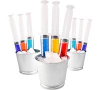 Baster Grande seringue de 60 ml | Seringue à eau avec couvercle | Conteneur de boissons réutilisable pour boissons, jus, femmes, hommes, Halloween, Noël, Thanksgiving (PVC