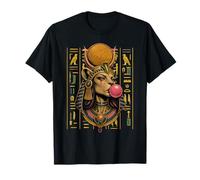Bastet Bubblegum Hiéroglyphics Déesse du Chat égyptienne T-Shirt