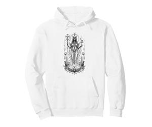 Bastet Cat Goddess Art Mythique Antique égyptien Monochrome Sweat à Capuche