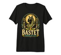 Bastet Déesse égyptienne Mythologie des Amoureux des Chats T-Shirt Haut de Gamme