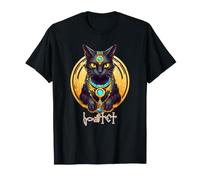 Bastet Egypt Goddess Black Cat Ancienne Pyramides Mythologie T-Shirt