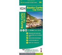 Bastia Corte-Cap Corse 1 : 75 000