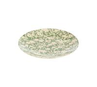 BASTIDE-Assiette plate en grès vert Léa - diamètre 27 cm