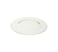 BASTIDE-Assiette plate en porcelaine blanche Victoria - diamètre 27 cm