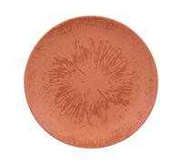 BASTIDE-Assiette plate Onyx coloris orange en grès - diamètre 27 cm