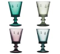 BASTIDE-Coffret de 4 verres à pied en verre couleur Abeille - 24 cl