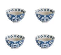 BASTIDE-Coupelles en grès bleu peintes à la main Coffret Almada - 4 x diamètre 11 cm