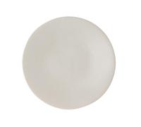BASTIDE DIFFUSION-Assiette à dessert Vesuvio blanche en grès diamètre 20,5 cm
