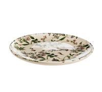 BASTIDE DIFFUSION-Assiette plate Champêtre coloris vert en grès - diamètre 27 cm