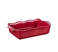 BASTIDE-Plat à four rectangulaire en porcelaine rouge Ely - 31 x 17 x H 7 cm