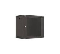 Bastidor de pared Lanberg WF03-5309-10B 9U 60kg con bloqueo y rieles de rack negro