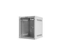 Lanberg Armoire rack 10" montage mural 6U 280x310 AUTOARMAS porte en verre gris