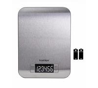 Bascula de cocina inox, Graduacion 1gr, pantalla LCD, maximo 5 Kg, incluye pilas - Modelo: SCA5K-INOX