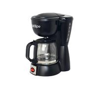 Bastilipo - Cafetière goutte à goutte 6 tasses, 600 W, noir/acier, MOKKA GOTEO 6