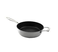 Bastilipo Sarten Honda aluminio fundido, 28 cm de diámetro,antiadherente a la Piedra, Full Induction, ASA remachada de Acero cepillado. - Modelo: Titanium Pro 28 cmH
