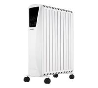 Bastilipo - Radiateur fluide effet cheminée, affichage numérique, 2500 W, 11 éléments, Fenix2-2500