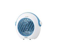 Bastilipo - TVC-2000C, Radiateur soufflant vertical, blanc/bleu, 1000/2000 W, thermostat