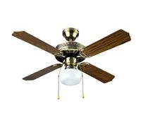 Bastilipo - Ventilateur de plafond 105 cm, bronze antique, Cadix
