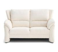 Bastille - canapé droit 2 places en tissu velours relief - Beige Beige G