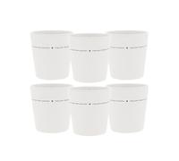 Bastion Collections Lot de 6 gobelets sans anse avec inscription pour 300 ml