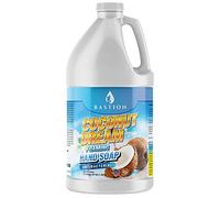 Bastion Savon moussant antibactérien pour les mains - Nettoyant pour les mains Coconut Dream - Carafe de recharge en vrac (1,8 l) Parfum noix de coco Dream non toxique fabriqué aux États-Unis