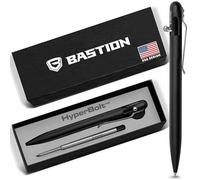 BASTION Stylo fin en aluminium à action boulonnée, mini stylo de poche EDC | Corps 17 % plus fin, métal anodisé léger, finition usinée, déploiement d'une seule main, encre lisse, rechargeable