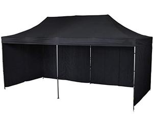 Bastionshop Tente Express Professionnelle 2x3m tonnelle Pliable, Tente Pliante, Tente de réception (Noir)