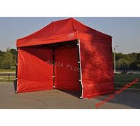 Bastionshop Tente Express Professionnelle 2x3m tonnelle Pliable, Tente Pliante, Tente de réception (Rouge)