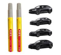 BASTOUR Stylo Retouche Peinture Voiture, Peinture Voiture Carrosserie, Stylo Anti Rayure Voiture, 2 Pièces Efface Rayure Voiture pour Réparer les Petites Rayures Automobiles Peinture Voiture (Black)