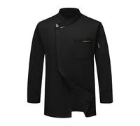 Bastwahl Blouse de Travail Homme Cuisine - Coupe Ajustée Unisexe Blouse de Chef Veste de Cuisinier Manches Longues/à Manches Courtes Stretch Travail Respirant Vêtement Chemise Uniforme Hôtel