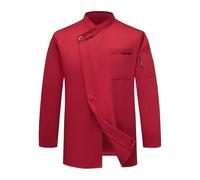 Bastwahl Blouse de Travail Homme Cuisine - Coupe Ajustée Unisexe Blouse de Chef Veste de Cuisinier Manches Longues/à Manches Courtes Stretch Travail Respirant Vêtement Chemise Uniforme Hôtel