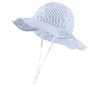 Bastwahl Bob Chapeau Fille Soleil Été Soleil Coton Unisexe Plage Pêcheur Chapeau Bob à Large Bord Seau Anti UV avec Rabat Vacances Réglable Soleilajustable Sun Hat Naissance pour Bébé Fille