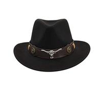 Bastwahl Cowboy Hat Femme Homme - Django pour adulte, chapeau western pour costumes de carnaval, carnaval et fête à thème