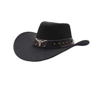 Bastwahl Cowboy Hat Femme Homme - Django pour adulte, chapeau western pour costumes de carnaval, carnaval et fête à thème