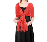 Bastwahl Echarpes Scintillants Femme élégante Châle Enveloppant écharpes avec des Franges pour Les Mariages Parties Demoiselles d'honneur Prom Fin de l'année