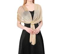 Bastwahl Echarpes Scintillants Femme élégante Châle Enveloppant écharpes avec des Franges pour Les Mariages Parties Demoiselles d'honneur Prom Fin de l'année