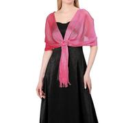 Bastwahl Echarpes Scintillants Femme élégante Châle Enveloppant écharpes avec des Franges pour Les Mariages Parties Demoiselles d'honneur Prom Fin de l'année