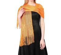 Bastwahl Echarpes Scintillants Femme élégante Châle Enveloppant écharpes avec des Franges pour Les Mariages Parties Demoiselles d'honneur Prom Fin de l'année