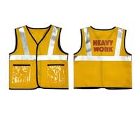 Bastwahl Gilet Jaune Enfant - Haute visibilité pour Enfants - Gilet réfléchissant avec Fermeture Scratch et Bandes réfléchissantes - Fabriqué avec du matériau réfléchissant
