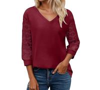 Bastwahl Haut Manche Longue Femme en Maille Sexy à Manches Longues Élégant Transparent Chic Chemisier Haut Renaissance avec Floral Brodé Florale Slim Y2k Tee Shirt Tops pour Clubwear Et Fête