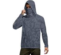 Bastwahl Maillot Anti UV Homme - UPF 50+ Anti-UV Protection Solaire Full Zip à Manches Longues Hoodie Pull Respirantes D'extérieur Active Quick Dry Léger Jacket Voyage et Sport Surf