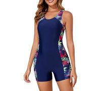 Bastwahl Maillot de Bain 1 Pièce Shorty Piscine Contrôle du Ventre Mode À sans Manche D'été Anti UV Push Up Sexy Maillot de Bain Bloc de Couleurs Boxer Froncé Nouveau Swim Top Natation Piscine Plage