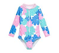 Bastwahl Maillot De Bain Fille 10 Ans Une Pièce D'été Bretelles À sans Manche Confort Maillot Bikini De Couleur Unie Adolescents À Séchage Rapide Imprimé Protection Tankini Swimsuit 3-12 Ans